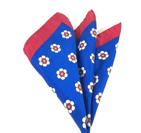 Mavi ipek Mendil